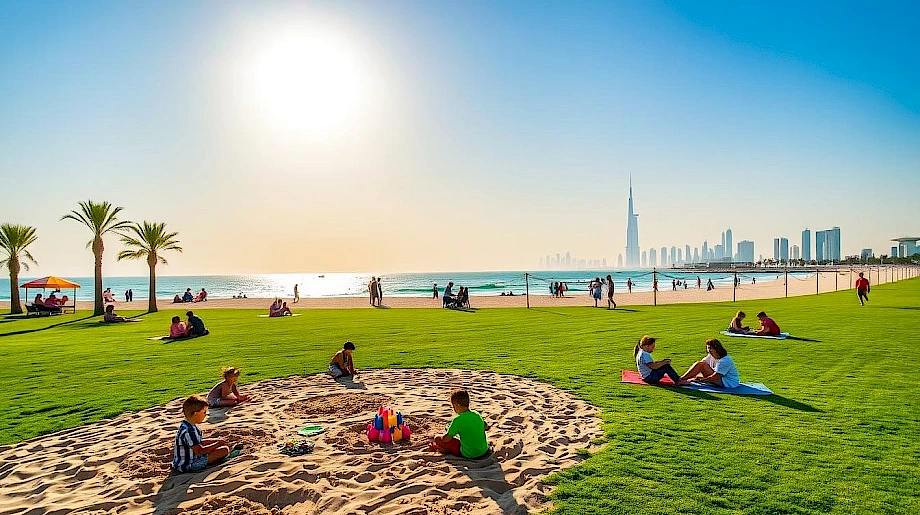 6. Al Mamzar Beach Park – where park meets beach