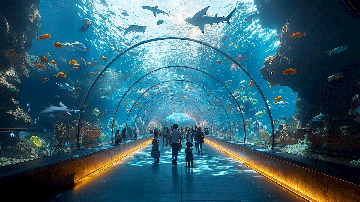 Dubai Aquarium & Underwater Zoo: туннель в другой мир