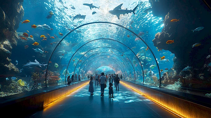 Dubai Aquarium & Underwater Zoo: туннель в другой мир