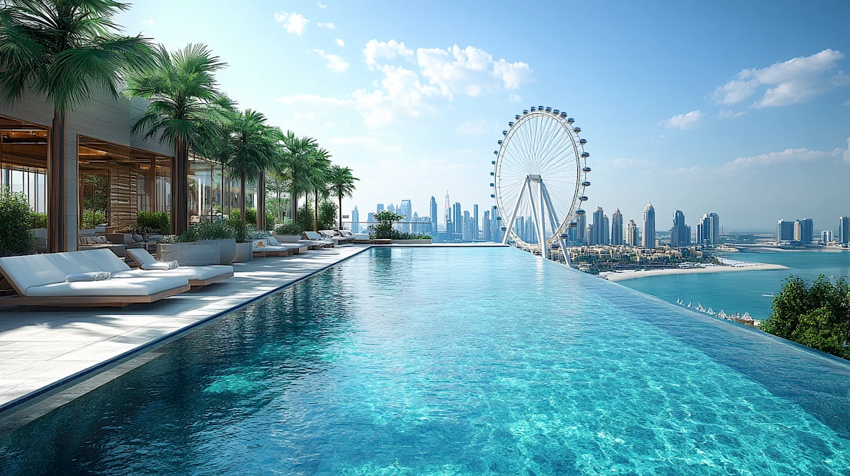 Отель Address Beach Resort в JBR: инфинити-бассейн и виды