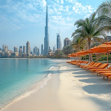 Отель Dubai Marine Beach Resort & Spa: зеленый оазис у моря