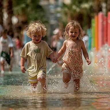Аквапарк Splash Pad в JBR: водные развлечения для малышей