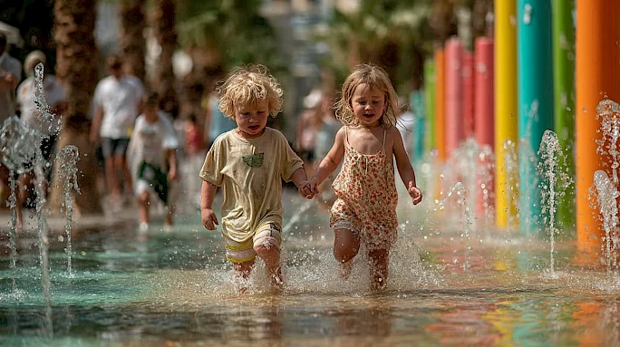 Аквапарк Splash Pad в JBR: водные развлечения для малышей