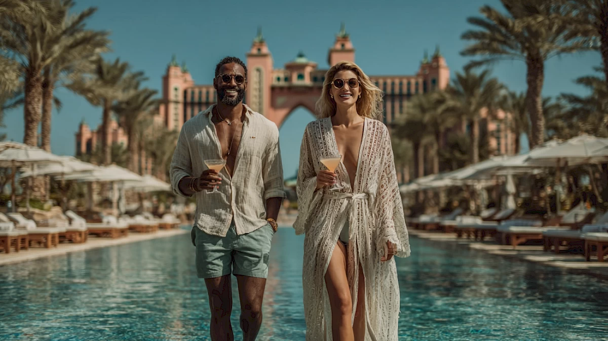 Пляжный клуб White Beach в Atlantis The Palm: Вечеринки и отдых