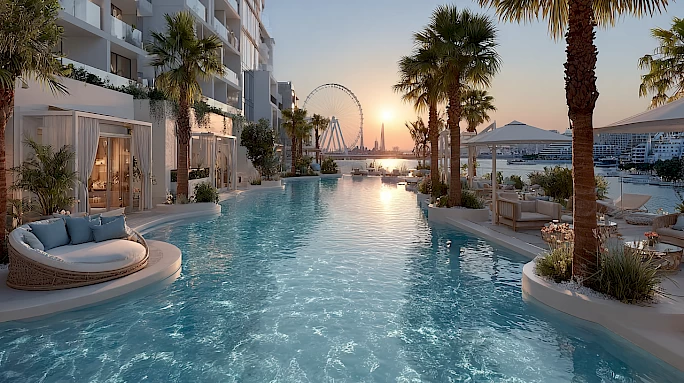 Пляжный клуб Cove Beach Dubai: стильный отдых у моря