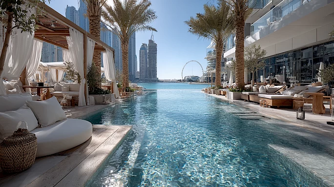 Пляжный клуб Drift Beach Dubai: роскошный отдых и ресторан