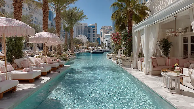 Пляжный клуб The 305 на Palm West Beach: атмосфера Майами