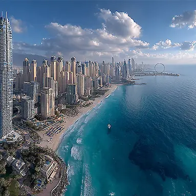 Отель Avani+ Palm View Dubai Hotel & Suites: виды на Пальму
