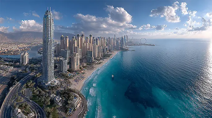Отель Avani+ Palm View Dubai Hotel & Suites: виды на Пальму