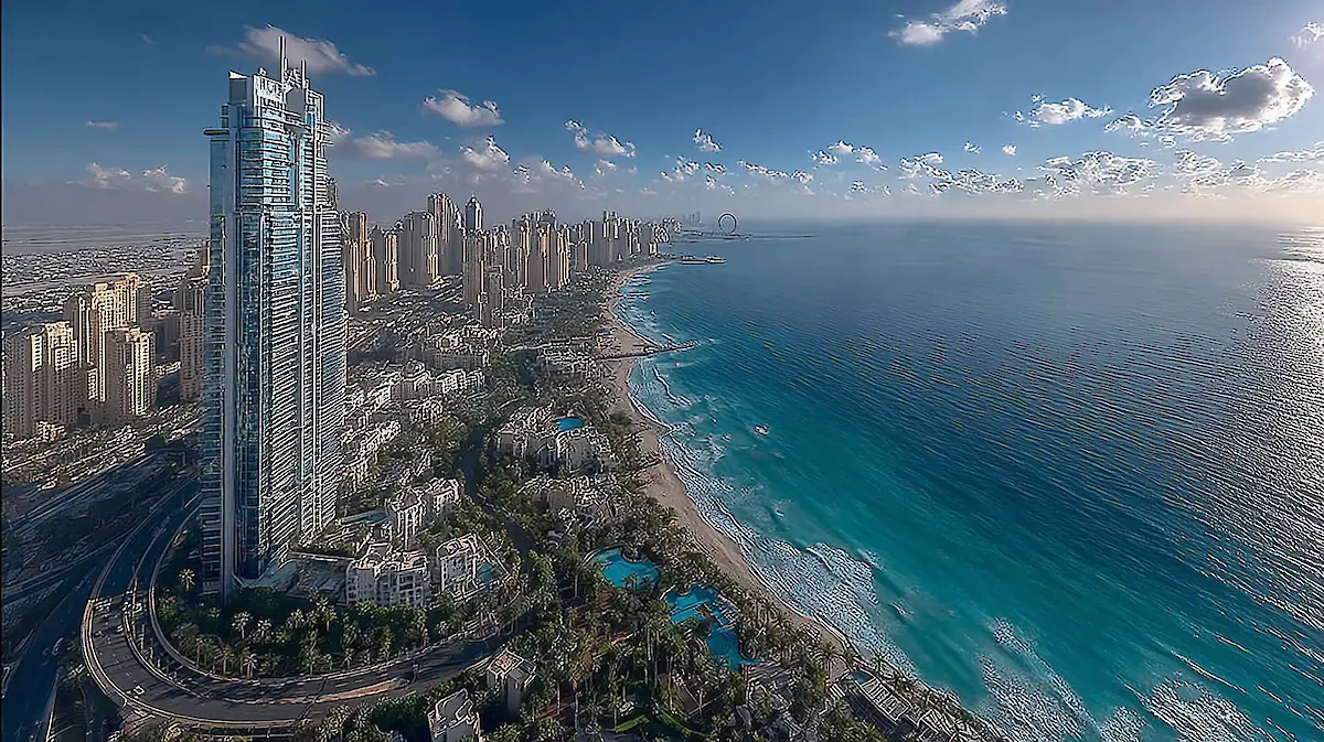 Отель Avani+ Palm View Dubai Hotel & Suites: виды на Пальму