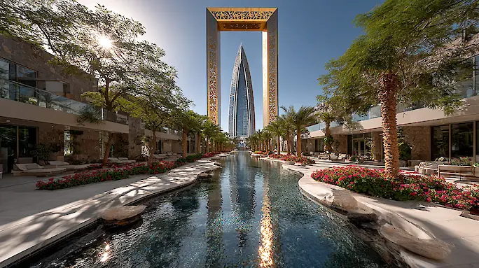 Городской парк Zabeel Park: Dubai Frame, аттракционы, рынки