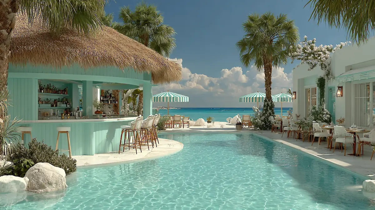 Пляжный клуб The Byron Bathers Club на Palm Jumeirah