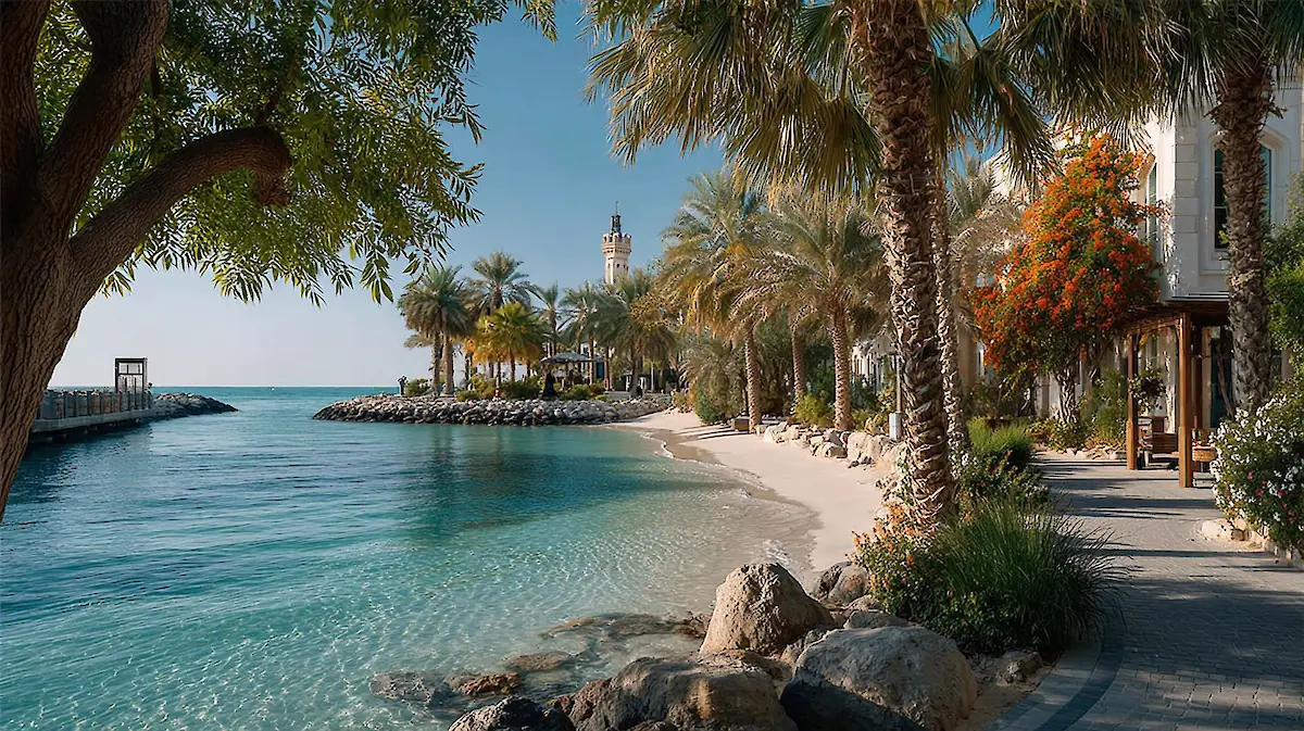 Пляжный парк Al Mamzar Beach Park: пляжи, бассейны, барбекю
