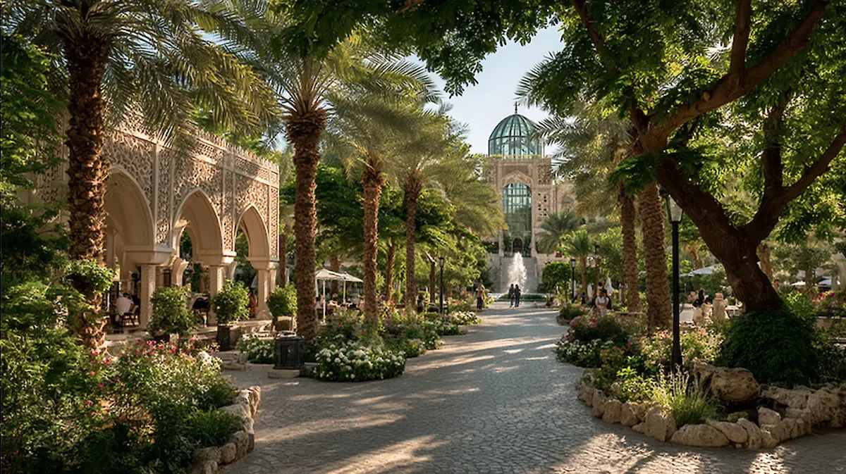 Коранический парк Quranic Park: пещера чудес, стеклянный дом, растения