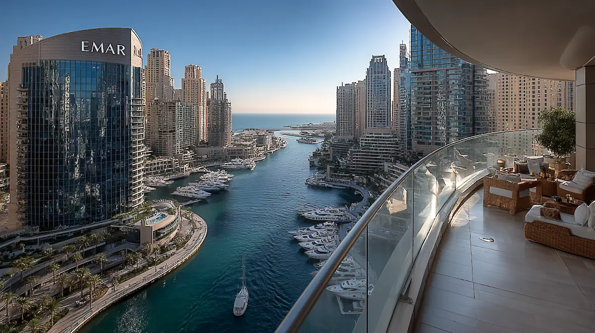 Отель Vida Dubai Marina & Yacht Club: виды на Марину