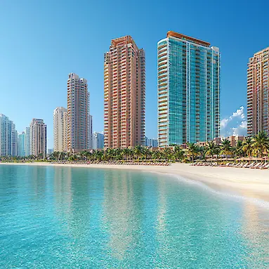 Hilton Dubai Jumeirah Hotel in JBR: Beach and Restaurants