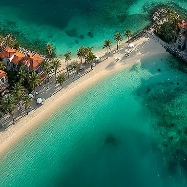 Курорт Anantara The Palm Dubai Resort: виллы над водой на Пальме