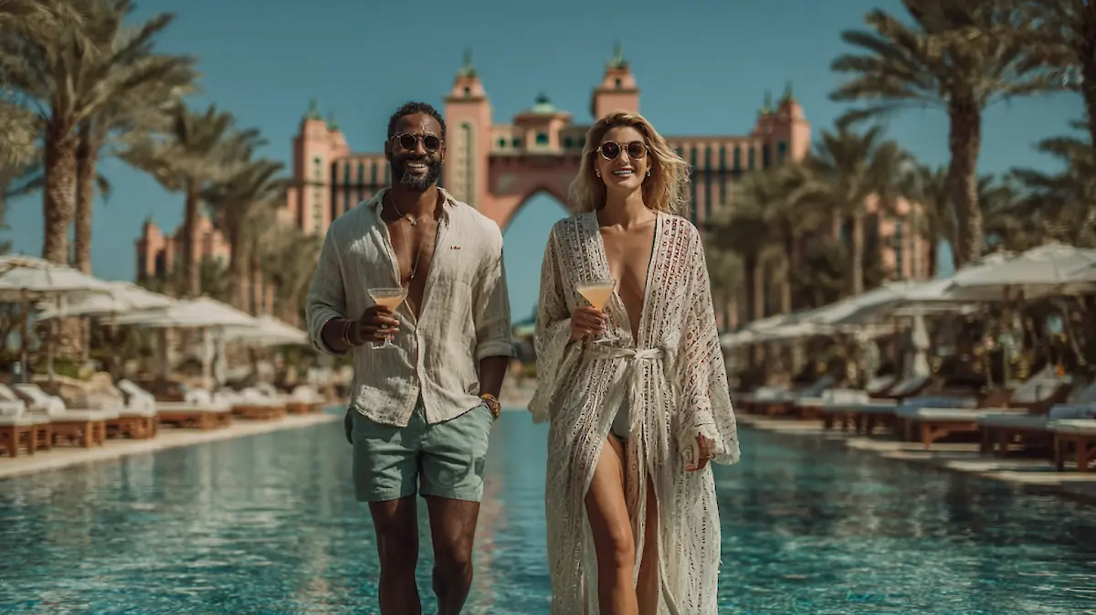 White Beach Beach Club at Atlantis The Palm: Parties and Relaxation