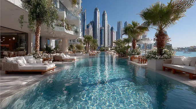 Zero Gravity Beach Club: Pool, Beach, and Parties at Skydive Dubai