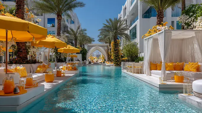 O Beach Dubai Beach Club: Poolside Parties and Music